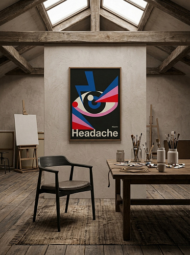 картинка Постер на стену Headache от магазина Одежда+