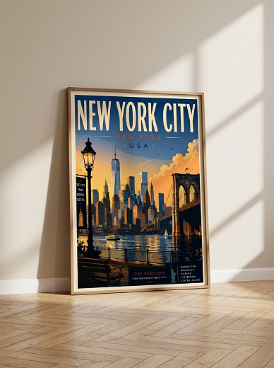 "Постер на стену New York City" от CKR Marketing