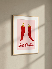 Постер на стену Перцы «Just Chillin’»