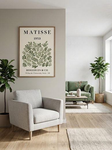 "Постер на стену Matisse — зелёные листья" от CKR Marketing