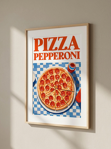 "Постер на стену Pizza Pepperoni" от CKR Marketing