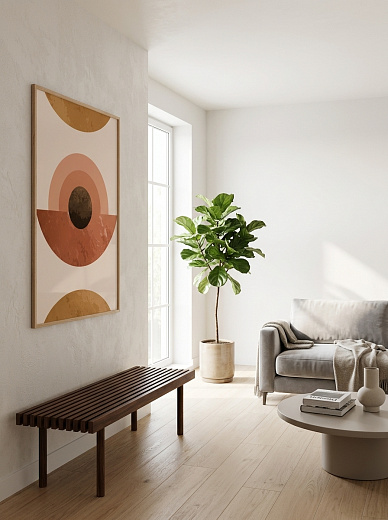 картинка Постер на стену Терракотовые полукруги от магазина Одежда+