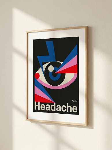 картинка Постер на стену Headache от магазина Одежда+