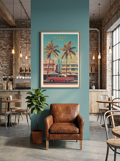 "Постер на стену Miami Florida" от CKR Marketing
