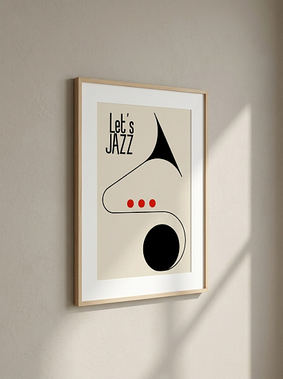 Постер на стену Let's Jazz