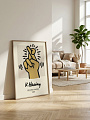"Постер на стену K. Haring — скрещённые пальцы" от CKR Marketing