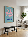 картинка Постер на стену Miami от магазина Одежда+