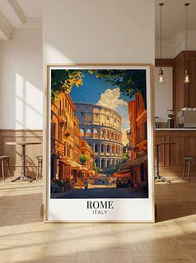 "Постер на стену Rome и улица у Колизея" от CKR Marketing
