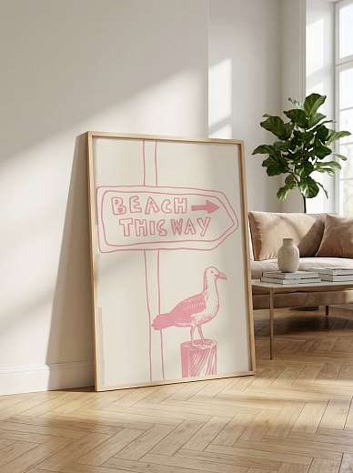 "Постер на стену Beach This Way" от CKR Marketing