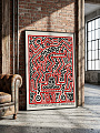 "Постер на стену Keith Haring — Fun Gallery 83" от CKR Marketing