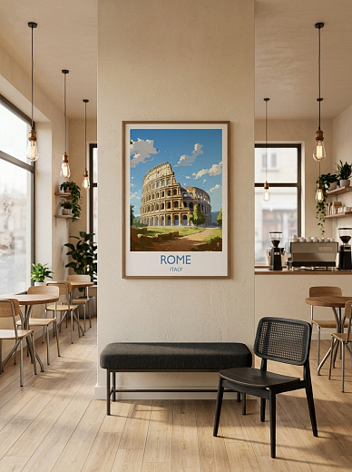 "Постер на стену Rome и Колизей" от CKR Marketing