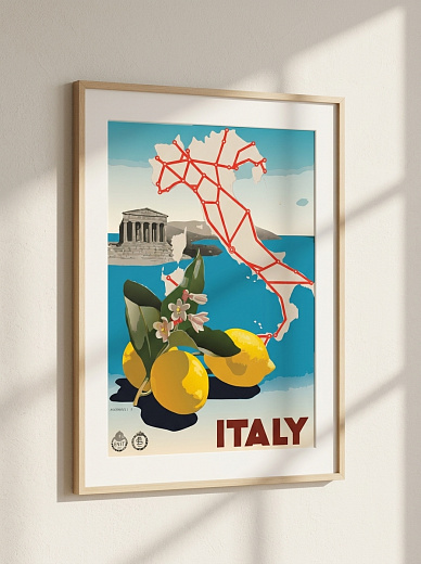 "Постер на стену Italy и лимоны" от CKR Marketing