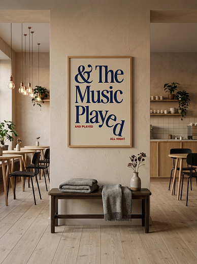 "Постер на стену The Music Played" от CKR Marketing