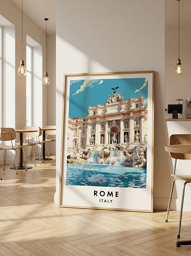 "Постер на стену Rome и фонтан Треви" от CKR Marketing