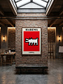 "Постер на стену Haring — белая собака" от CKR Marketing
