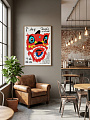 картинка Постер на стену Красная маска льва от магазина Одежда+