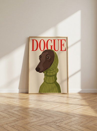 "Постер на стену Собака «DOGUE»" от CKR Marketing