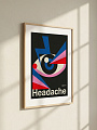 картинка Постер на стену Headache — глаз и лучи от магазина Одежда+