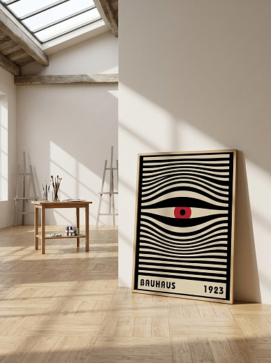 картинка Постер на стену Bauhaus 1923 — оптический глаз от магазина Одежда+
