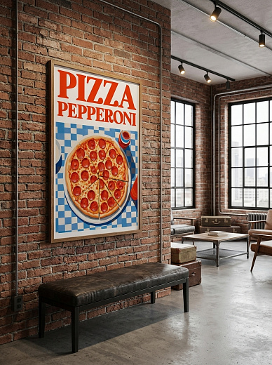 "Постер на стену Pizza Pepperoni" от CKR Marketing