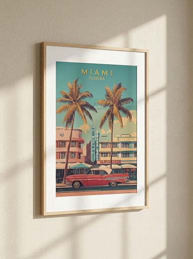 "Постер на стену Miami Florida" от CKR Marketing