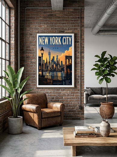 "Постер на стену New York City" от CKR Marketing