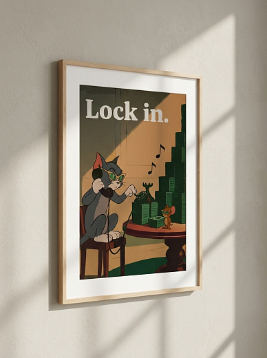 "Постер на стену Lock in." от CKR Marketing