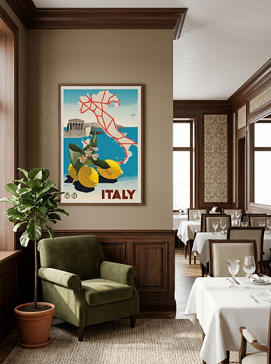 "Постер на стену Italy и лимоны" от CKR Marketing