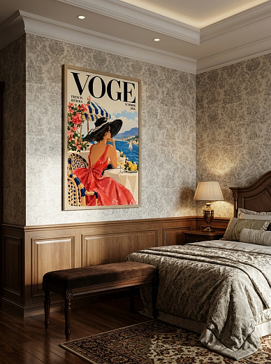 картинка Постер на стену Vogue — French Riviera 1956 от магазина Одежда+