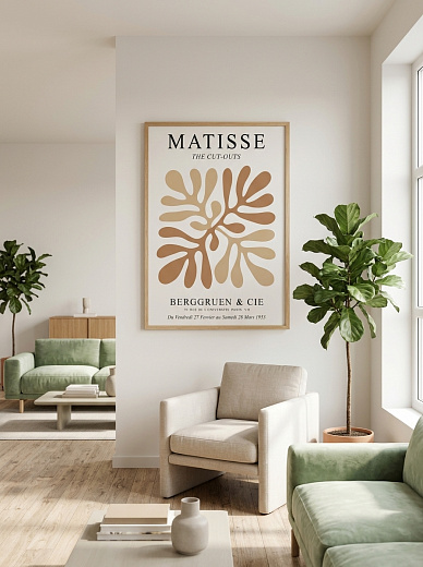 "Постер на стену Matisse — бежевые листья" от CKR Marketing